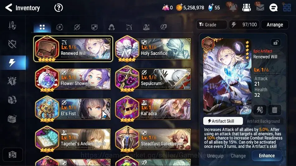 Epic Seven Accounts GLOBAL UnVerif|New Era|2 ML(Rhiana&Luciel,Arch Sha image 15