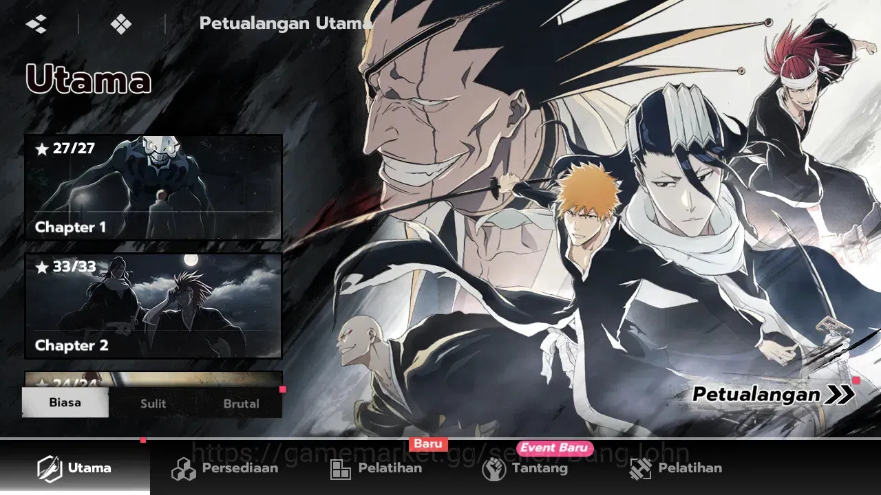 BLEACH: Soul Resonance Accounts Nuverse SEA | Mid Game | Lvl 61 | 5 SSR + Seal 5 (Aizen 3/6, Urahara 2/6, Grimmjow, Toshiro 2