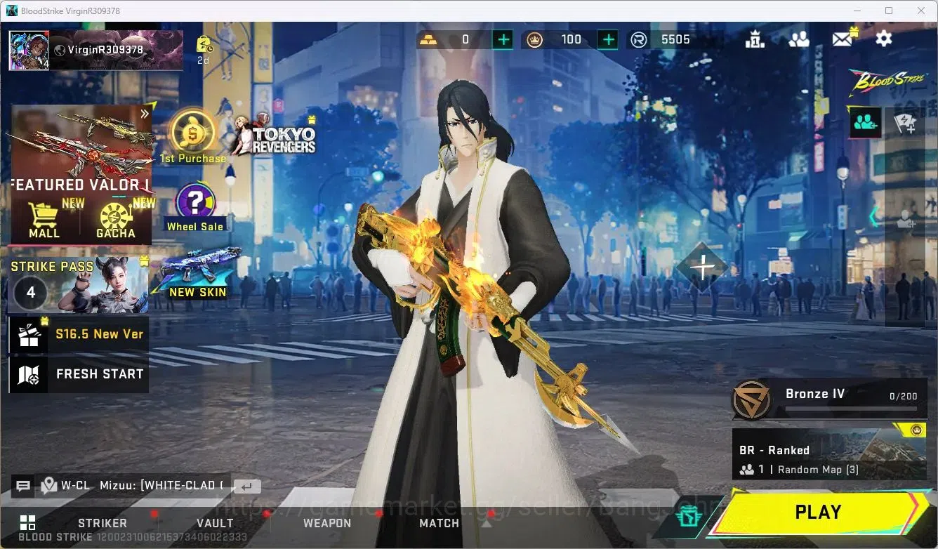 Blood Strike Accounts ASIA | 2 Collab Guns: 7DS AK47, EVANGELION MCX | B image 1
