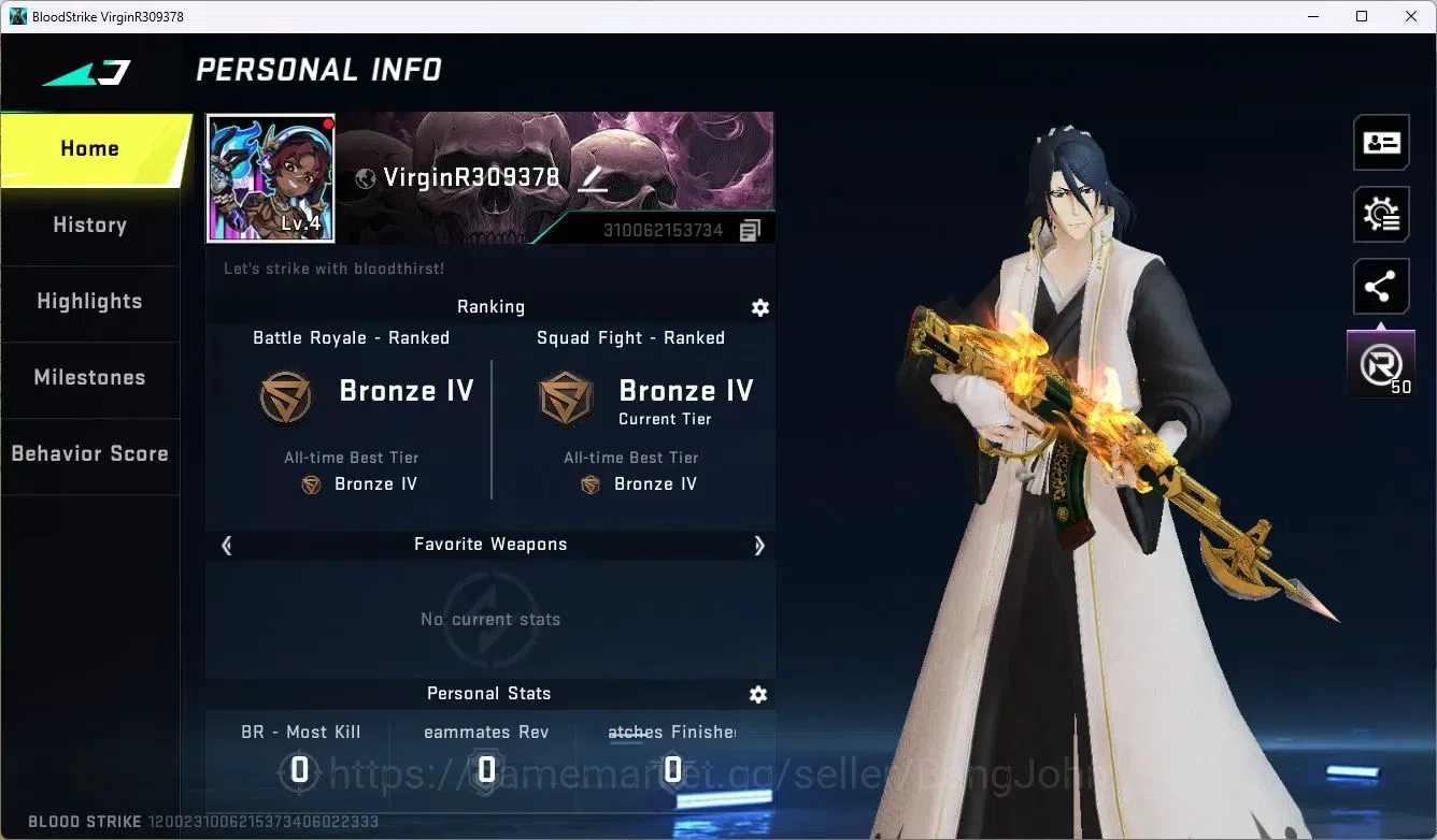 Blood Strike Accounts ASIA | 2 Collab Guns: 7DS AK47, EVANGELION MCX | B image 2
