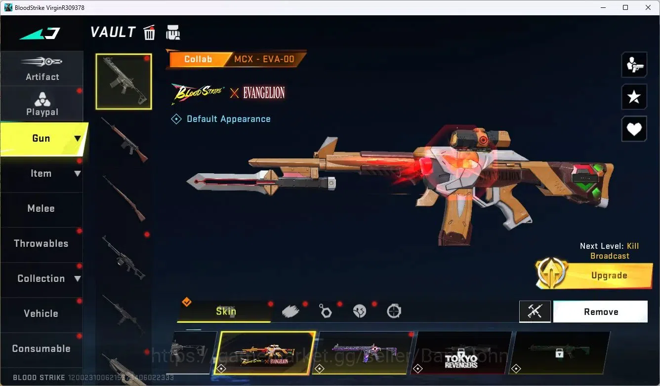 Blood Strike Accounts ASIA | 2 Collab Guns: 7DS AK47, EVANGELION MCX | B image 5