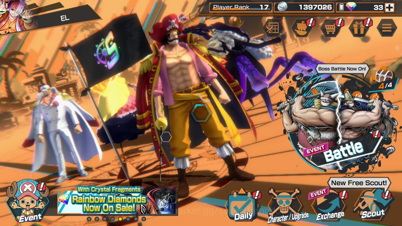 One Piece Bounty Rush Others Global | 4EX | The5elder Saturn , Fleet Akainu Sak image 1