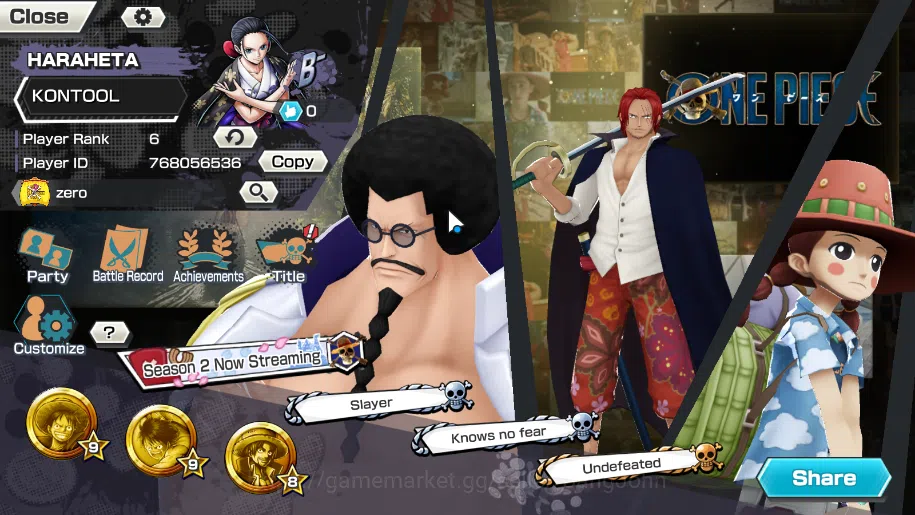 One Piece Bounty Rush Accounts GLOBAL|EX 2, D Departure shanks, Film red shanks m image 2