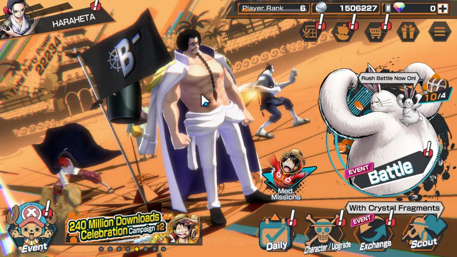 One Piece Bounty Rush Accounts GLOBAL|EX 2, D Departure shanks, Film red shanks m image 3