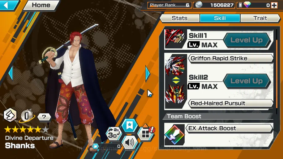 One Piece Bounty Rush Accounts GLOBAL|EX 2, D Departure shanks, Film red shanks m image 4