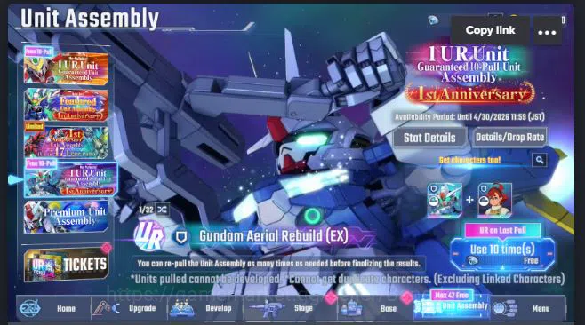 SD Gundam G Generation ETERNAL Accounts Global Rank 1 | FreshStory | 100+K Diamond, Select image 2