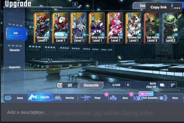 SD Gundam G Generation ETERNAL Accounts Global Rank 1 | FreshStory | 100+K Diamond, Select image 7