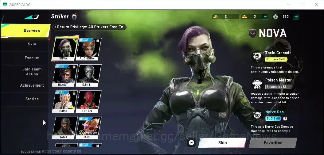 Blood Strike Accounts Others ASIA|ULTRA Meele Butterfly Knife Starfall | Legendary [INP-9 Frostbite]|Log NetEase|Take 3