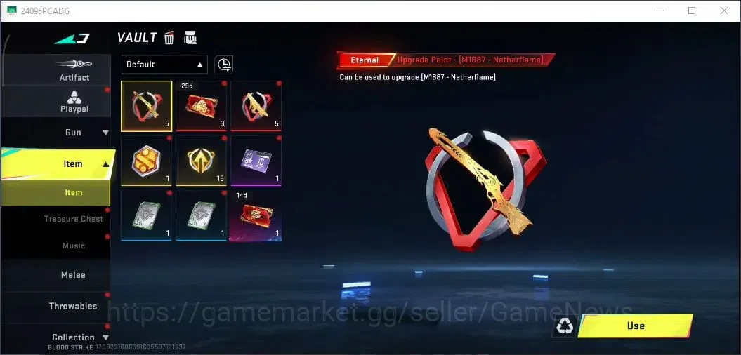 Blood Strike Accounts Others ASIA|ULTRA Meele Butterfly Knife Starfall | Legendary [INP-9 Frostbite]|Log NetEase|Take 8