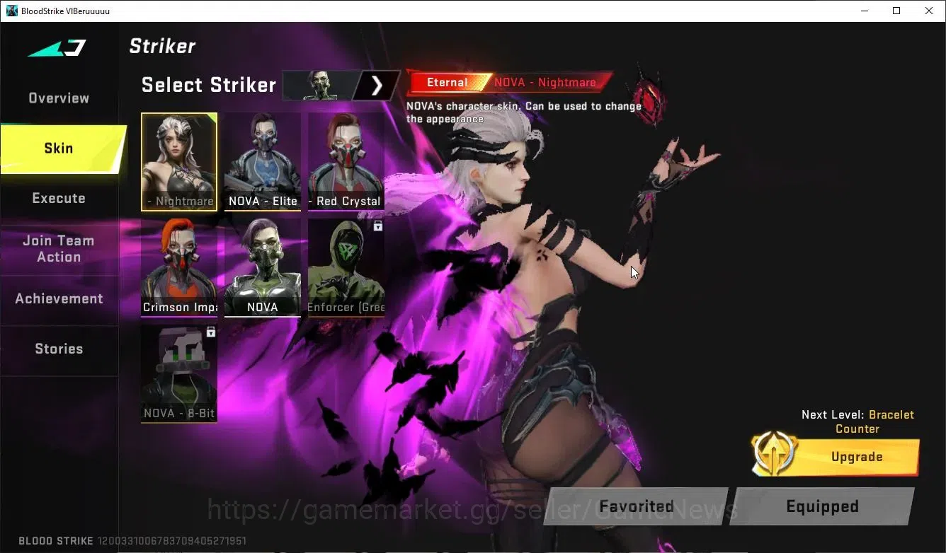 Blood Strike Accounts ASIA|ETERNAL Nova-NightMare+Collab 7DS AK47,QBZ95, image 3