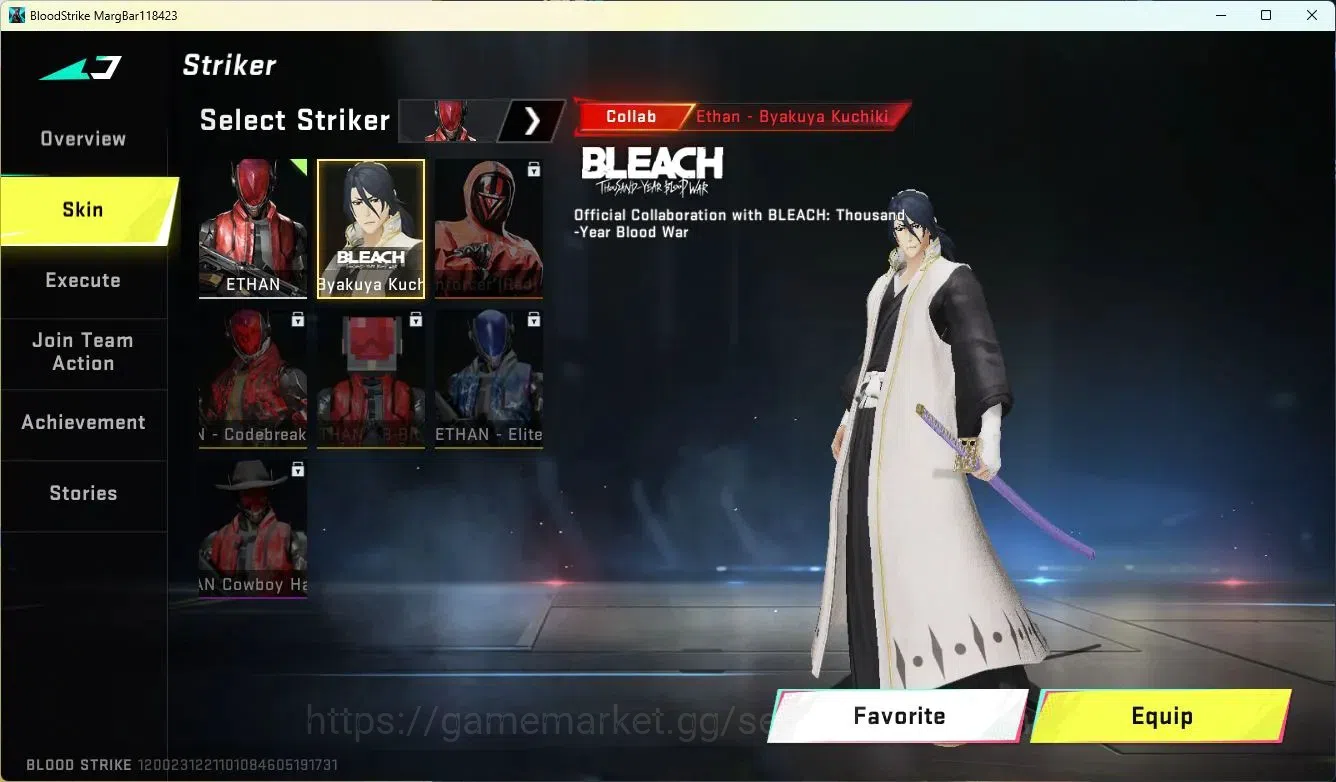Blood Strike Accounts ASIA | 1 BLEACH Striker | 2 EVA items | 1 Ultra St image 3