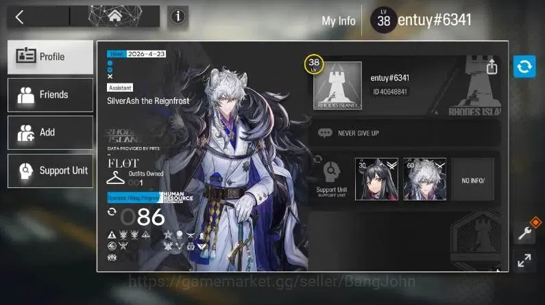 Arknights Accounts Global | Lv38 | 5x*6 Ops (Archetto, Mountain, Silv image 5