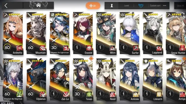 Arknights Accounts Global | Lv38 | 5x*6 Ops (Archetto, Mountain, Silv image 7