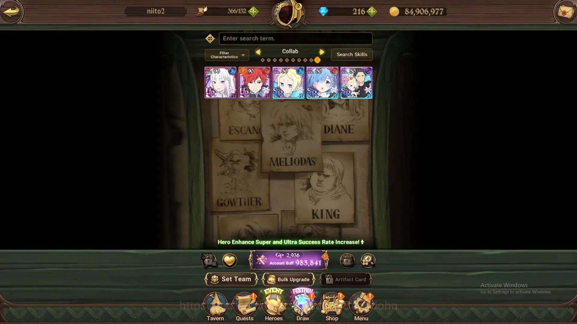 The Seven Deadly Sins: Grand Cross Accounts Global |983K Power|Collab: Emilia,Reinhard,Ram,Bea image 11