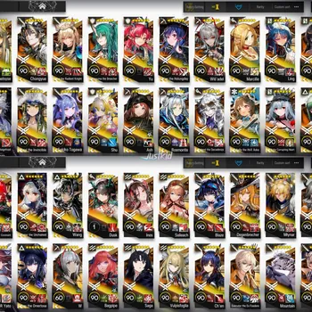 Arknights Accounts High-End ARKNIGHTS GLOBAL LV.120 , 27/29 LIMITED , 110*6 , 386 T.O (93.8%) , 162 E2 , 200 SKINS , FULL