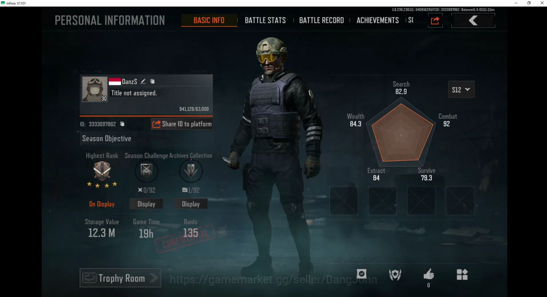 Arena Breakout Others MOBILE | LVL 30 |SV 12.3 M|CV 4.6 M| KOI MCX | Edg image 1