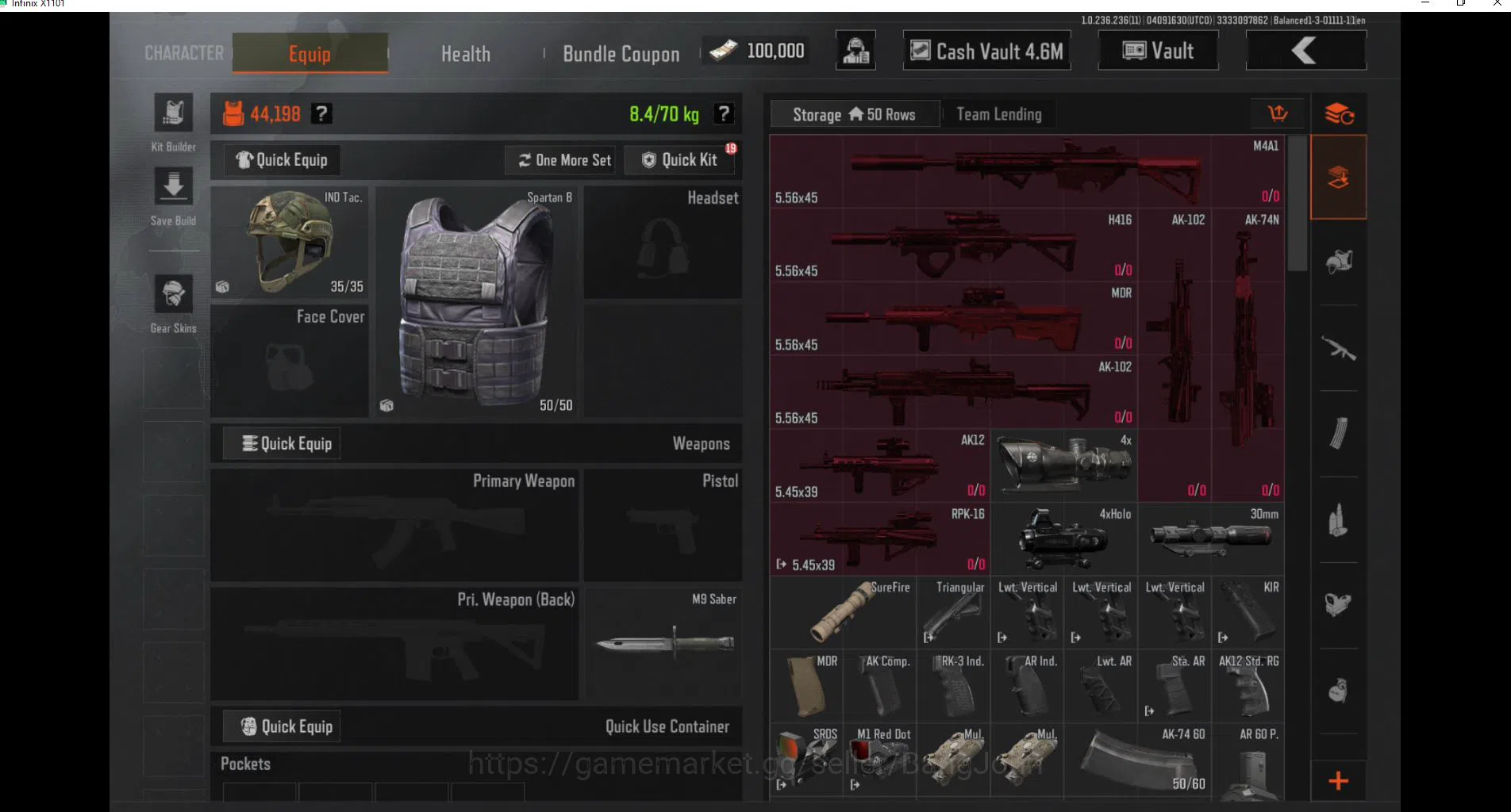 Arena Breakout Accounts Others MOBILE | LVL 30 |SV 12.3 M|CV 4.6 M| KOI MCX | Edge MPX detail cek SS AB138B 2