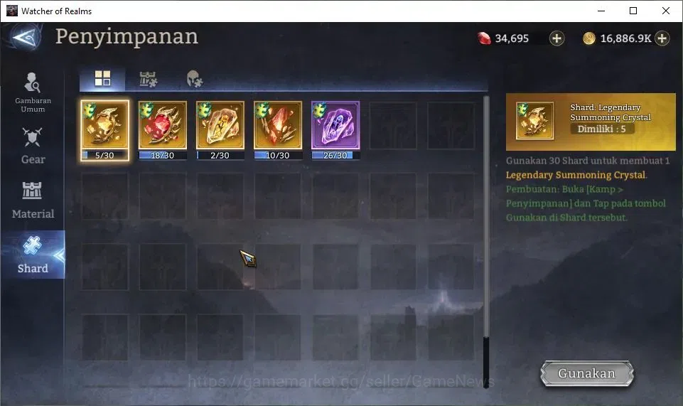 Watcher of Realms Accounts GLOBAL 50x|Starter Ready Gacha|Lv 7|94K Power|34K image 14