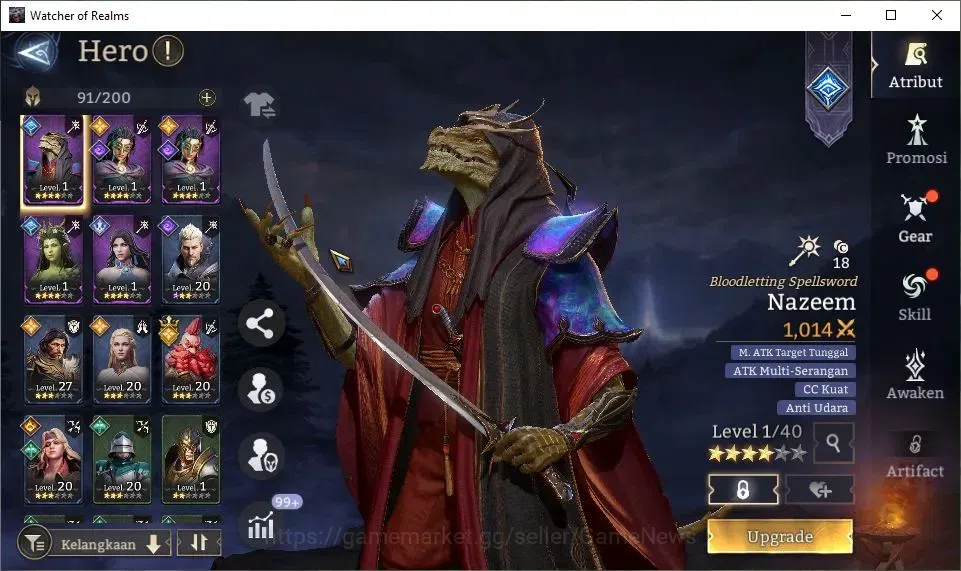 Watcher of Realms Accounts GLOBAL 50x|Starter Ready Gacha|Lv 7|94K Power|34K image 8