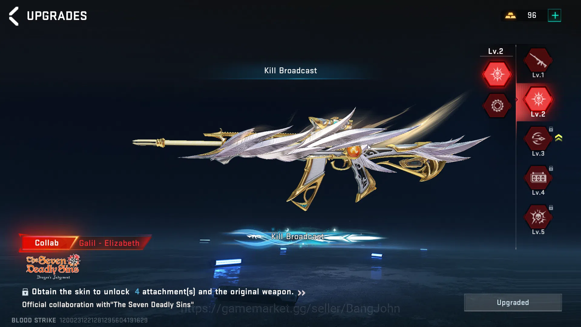 Blood Strike Accounts ASIA LVL 24 | COLLAB GALIL ELIZABETH, AK47 SACRED  image 12