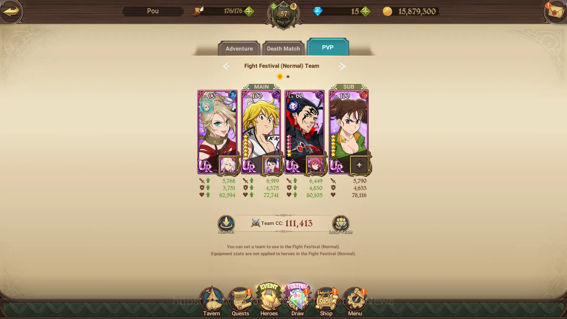 The Seven Deadly Sins: Grand Cross Accounts Global|1 M CC|Starter Ch4|4 UR| Salos, Oppressor D image 7