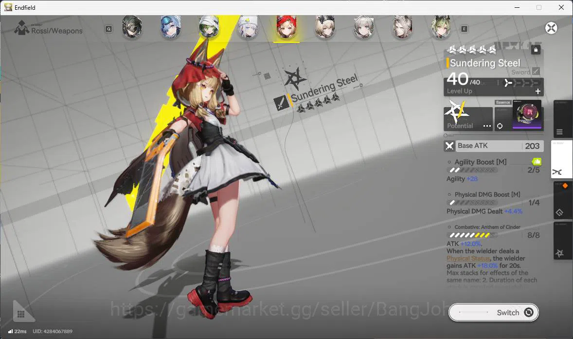 Arknights: Endfield Accounts ASIA | LVL 58, Yvonne sign, Tangtang, Gilberta sig image 13
