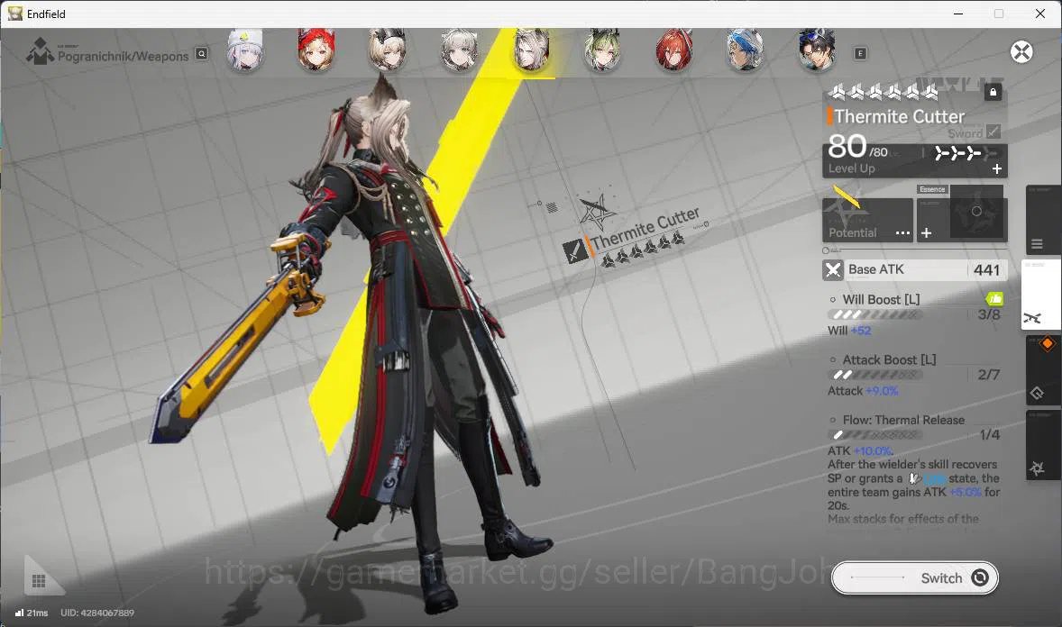 Arknights: Endfield Accounts ASIA | LVL 58, Yvonne sign, Tangtang, Gilberta sig image 16