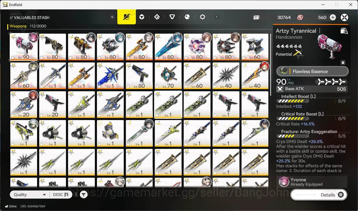 Arknights: Endfield Accounts ASIA | LVL 58, Yvonne sign, Tangtang, Gilberta sig image 20