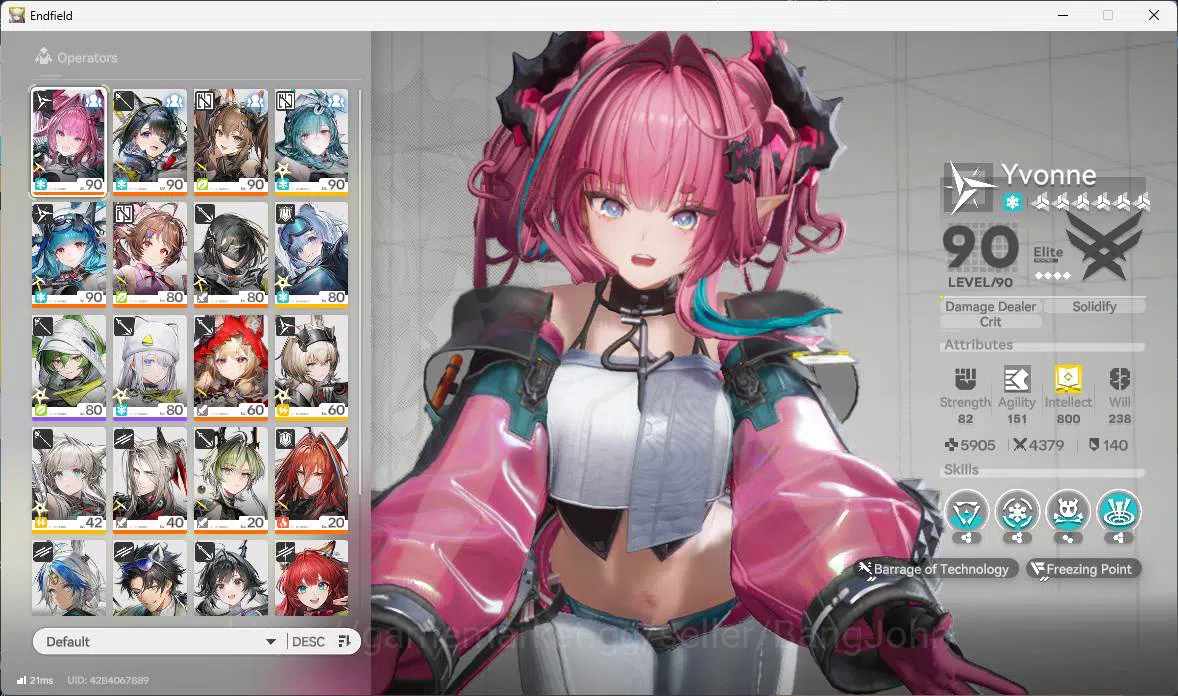 Arknights: Endfield Accounts ASIA | LVL 58, Yvonne sign, Tangtang, Gilberta sig image 3
