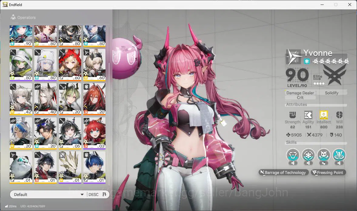 Arknights: Endfield Accounts ASIA | LVL 58, Yvonne sign, Tangtang, Gilberta sig image 4