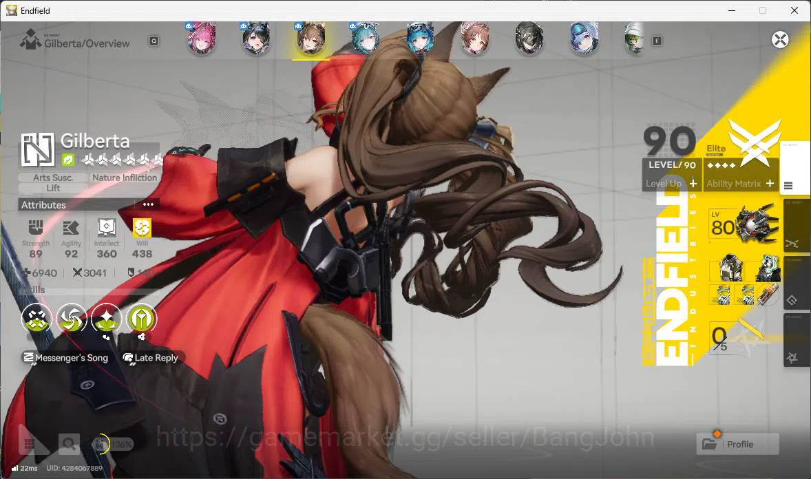 Arknights: Endfield Accounts ASIA | LVL 58, Yvonne sign, Tangtang, Gilberta sig image 8