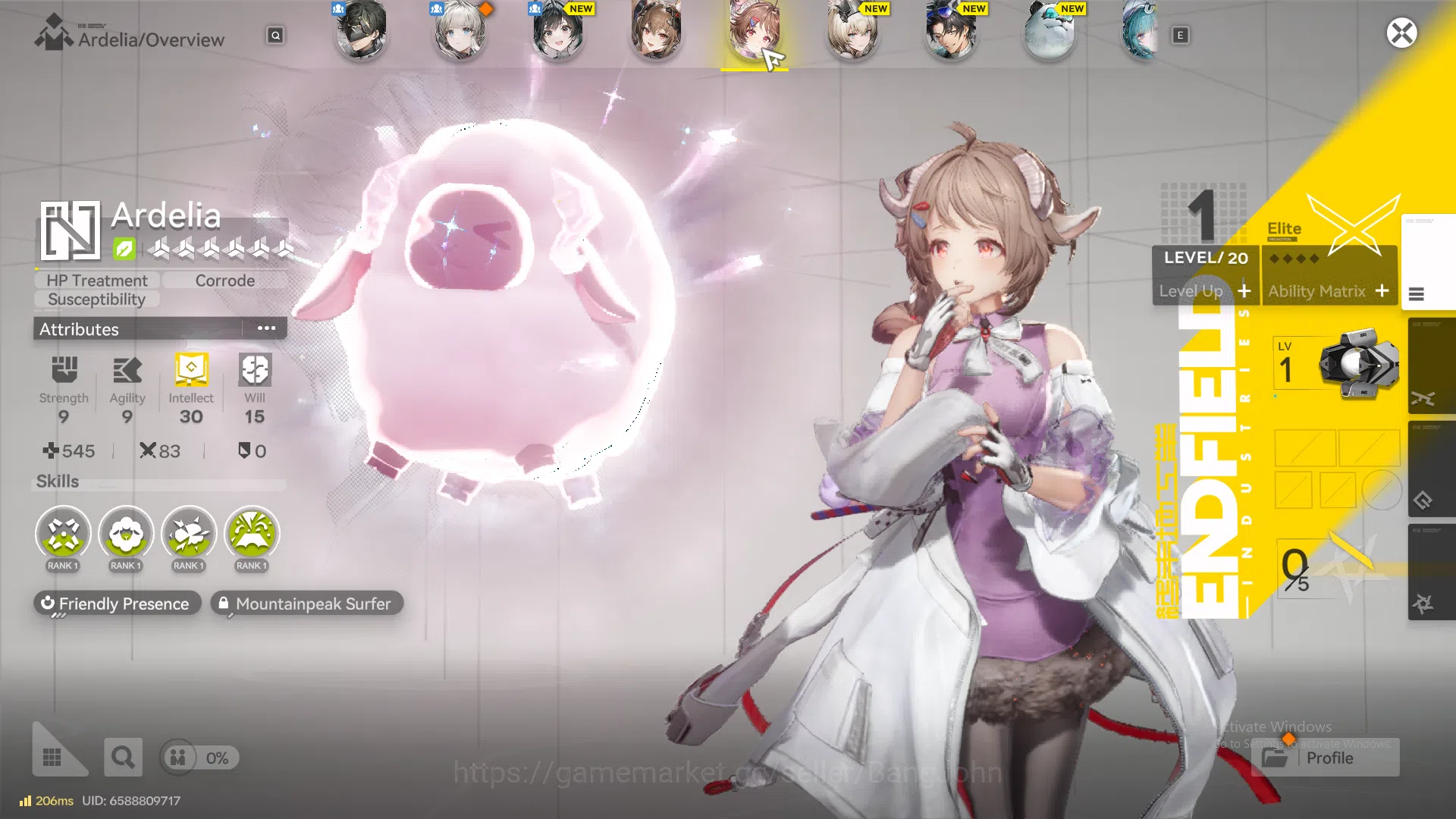Arknights: Endfield Accounts NA EU | starter fresh, Gilberta, Ardelia, WP 6s 2 | for detail Check SS AKE234B 3