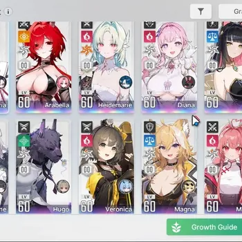 Chaos Zero Nightmare Accounts ASIA Well Save Data|Lv 56|12 SSR (HeidemariM6,Tiphera,Nine)+Sign,Arabela,Diana,Rita,Etc|2