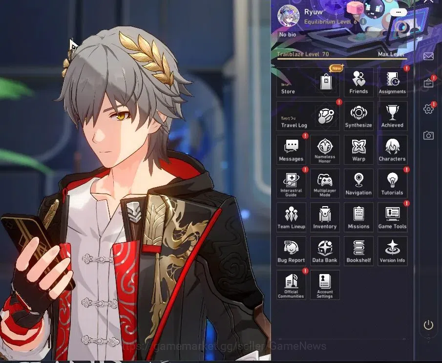 Honkai Star Rail Accounts Asia|TL 70|The Herta,Saber PremTeam|26 Limited|(SW image 1
