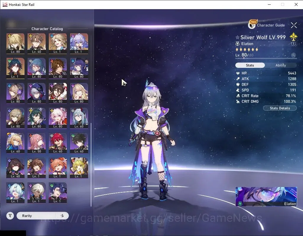 Honkai Star Rail Accounts Asia|TL 70|The Herta,Saber PremTeam|26 Limited|(SW image 5