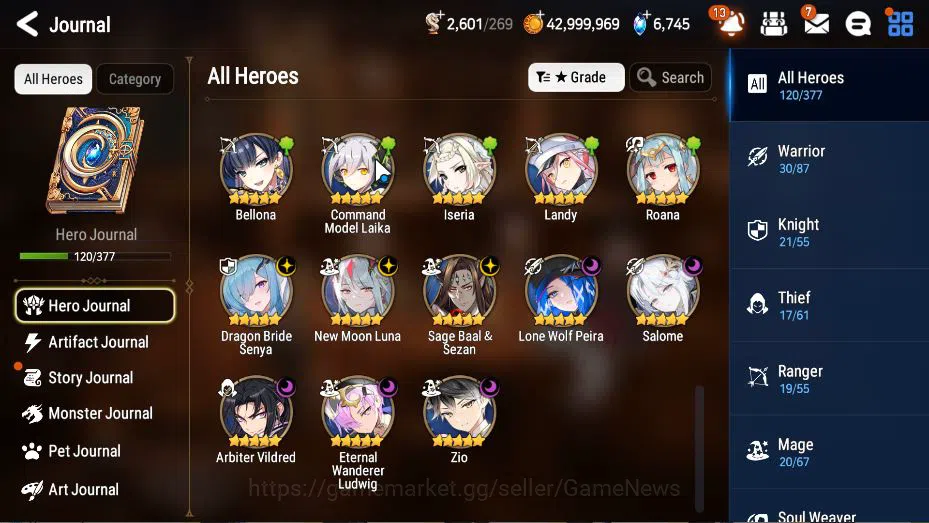 Epic Seven Accounts GLOBAL Unverif|NewEra|8 ML(Salome, NM Luna, LW Pei image 20
