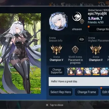 Epic Seven Accounts Mid-Tier Global Unverif|S.Rank.7|30 ML(Lisette,SOTD Diene,Harsetti,Renoa Collab,etc)|PoH ON|Stigma