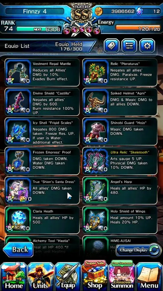 Grand Summoners Accounts End-Game Global|Rank 74|12 Ascend+4 TW|(WH Fen,DL Samurai Rimuru,Sung Jinwoo,Choi Jong In)+TW,S 13