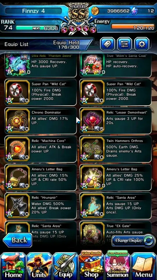Grand Summoners Accounts End-Game Global|Rank 74|12 Ascend+4 TW|(WH Fen,DL Samurai Rimuru,Sung Jinwoo,Choi Jong In)+TW,S 14
