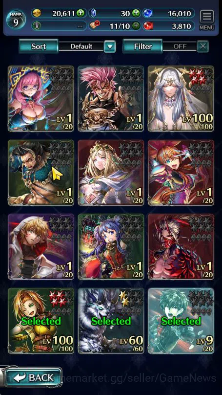 Last Cloudia Low-End Global Rank 9|Top Tier Units (SM Sera, G. Ilaha, K image 1