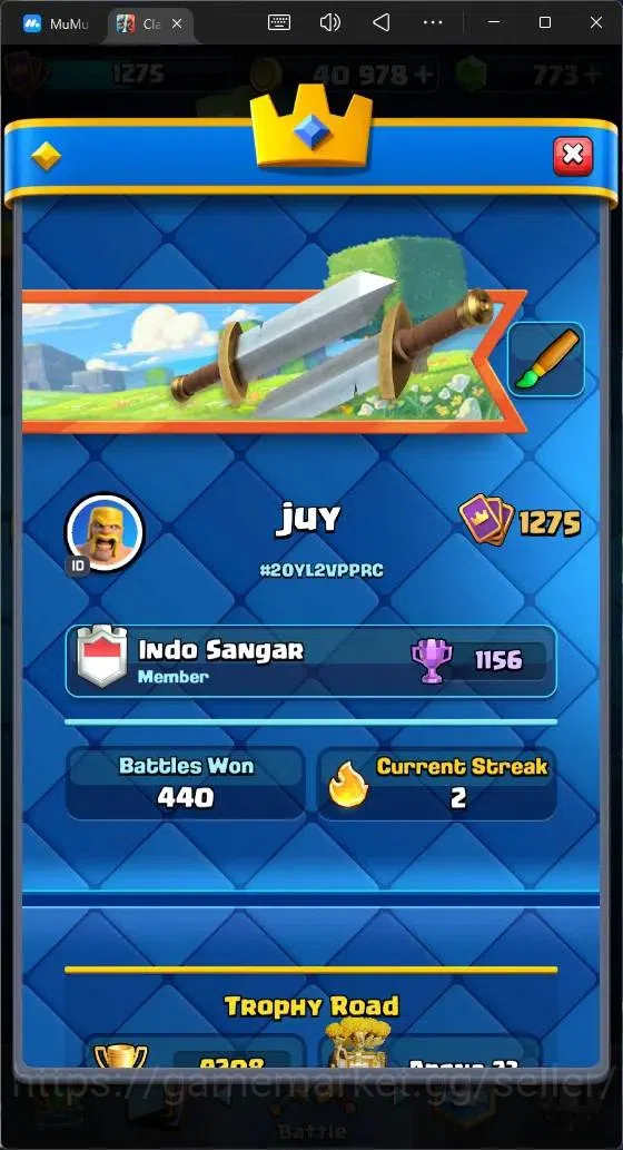 Clash Royale Accounts High-End Global |CL 1275|KTL 13|Trophy 9208|119 Cards|1 Max|6 Champ|3 Hero|8 Evo|773 Gems|40k 3