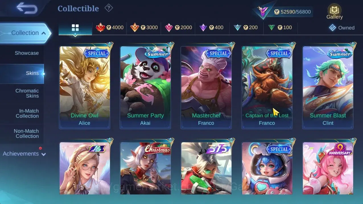 Mobile Legends: Bang Bang Accounts Hero132|Skin246|High Glory 67|KOF Karina,CC Natali image 10
