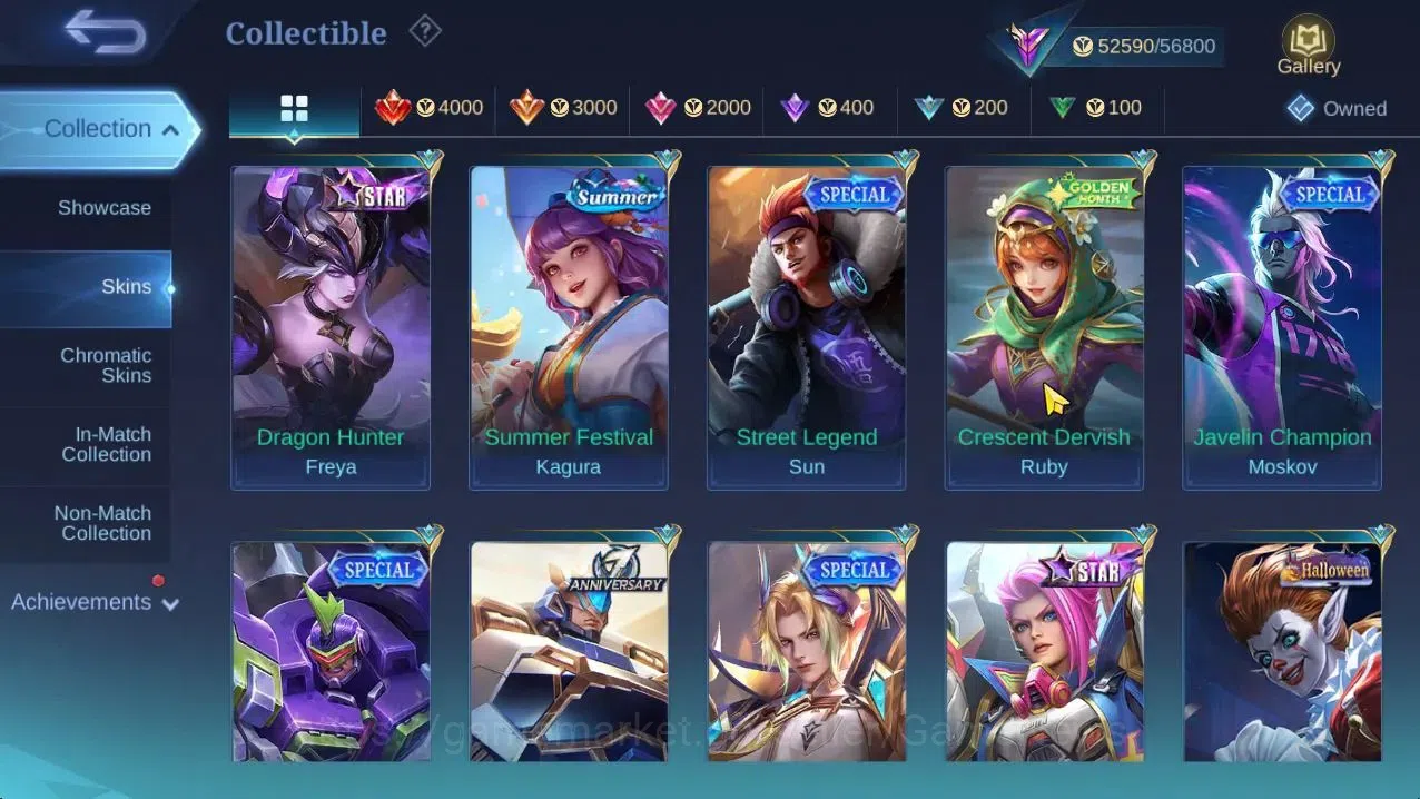 Mobile Legends: Bang Bang Accounts Hero132|Skin246|High Glory 67|KOF Karina,CC Natali image 11