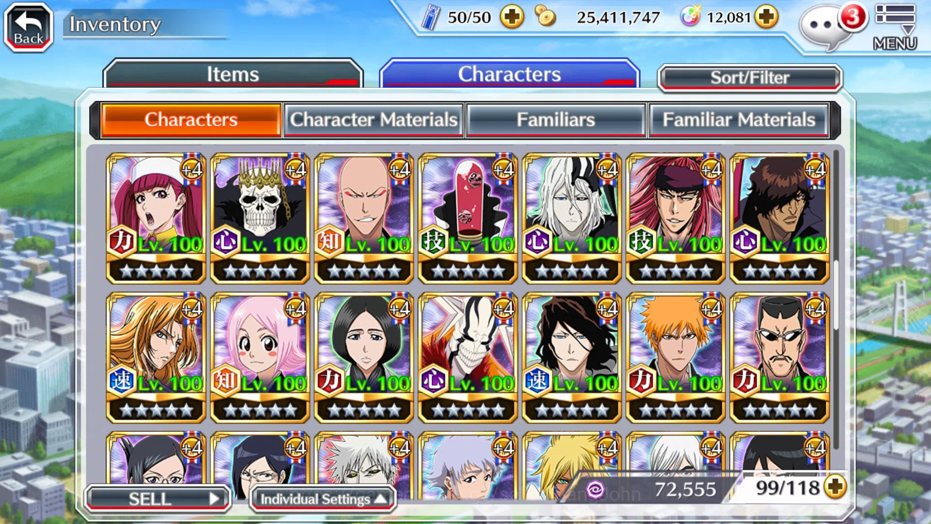 Bleach: Brave Souls Accounts Others GLOBAL]12K Orb+Fresh All Story|Askin MagicSociety,KonPollGratitude,Nanao,Etc|KlabID 10
