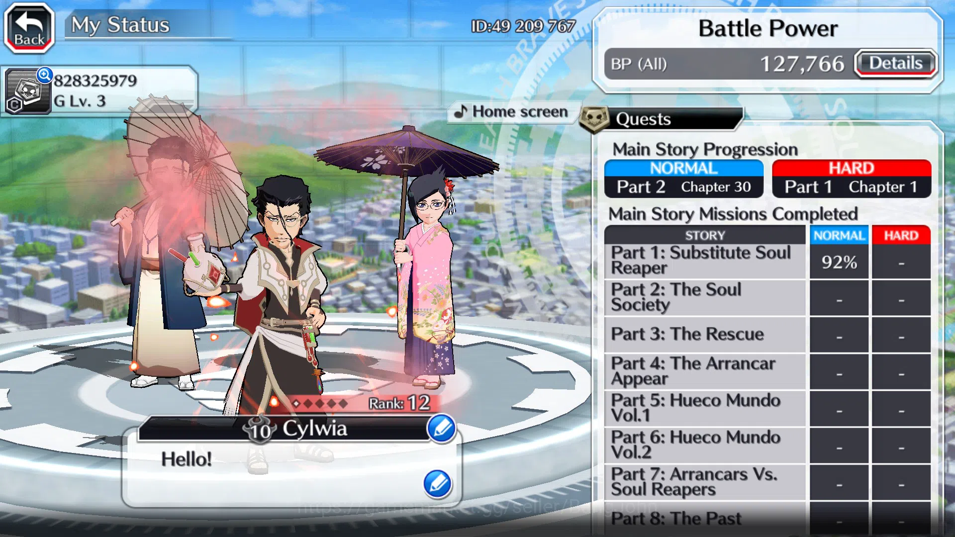 Bleach: Brave Souls Accounts Others GLOBAL]12K Orb+Fresh All Story|Askin MagicSociety,KonPollGratitude,Nanao,Etc|KlabID 4