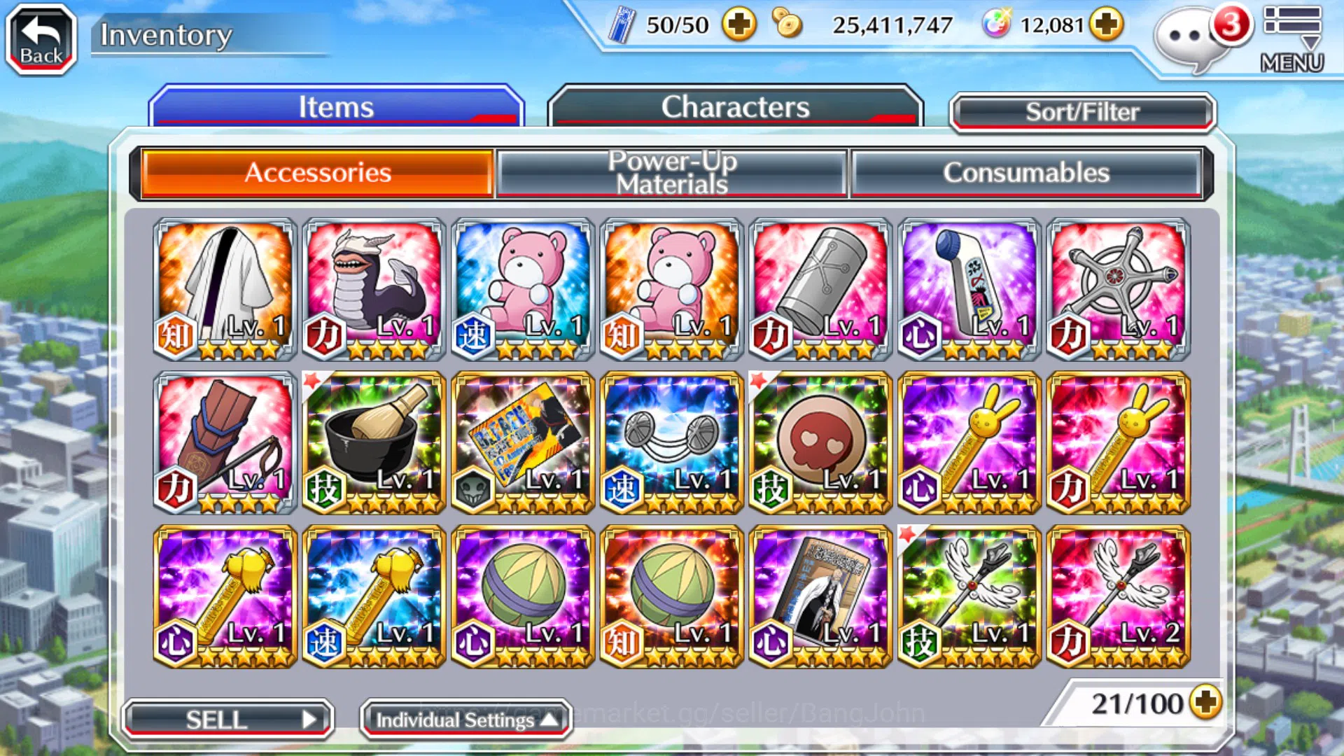 Bleach: Brave Souls Accounts Others GLOBAL]12K Orb+Fresh All Story|Askin MagicSociety,KonPollGratitude,Nanao,Etc|KlabID 5