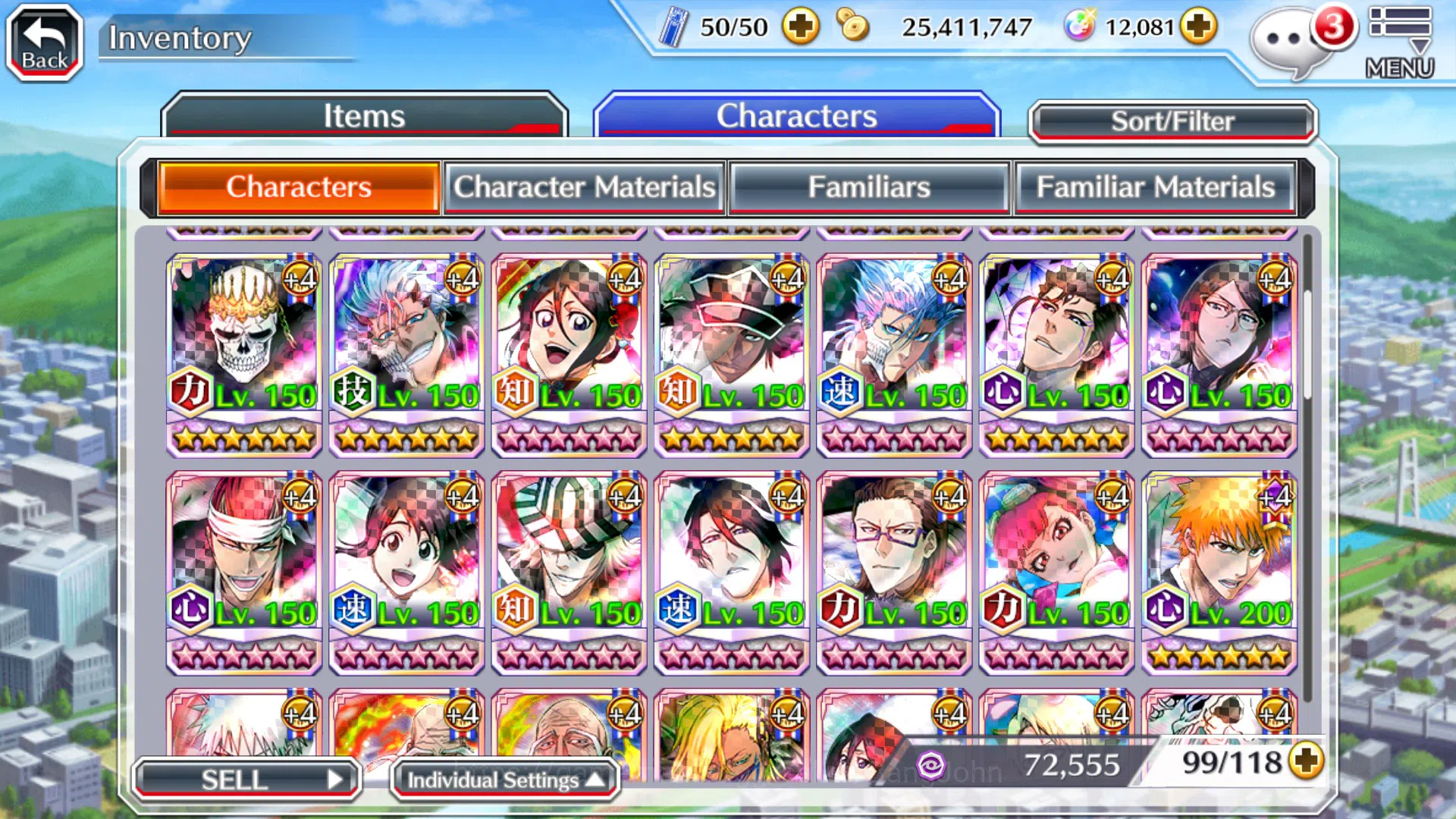 Bleach: Brave Souls Accounts Others GLOBAL]12K Orb+Fresh All Story|Askin MagicSociety,KonPollGratitude,Nanao,Etc|KlabID 8