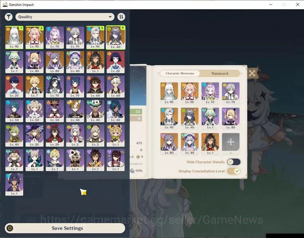 Genshin Impact Accounts ASIA | AR 55 | 4 Limit+1(*5WeP) | (NeuviletteC1)+S image 1