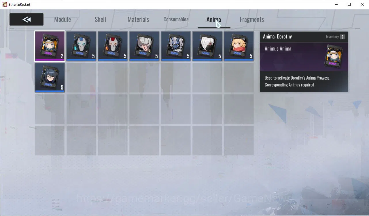 Etheria: Restart Accounts Asia S20| 4 SSR(Lian,Lingluo,Mia,Bornova) 11 SR An image 12