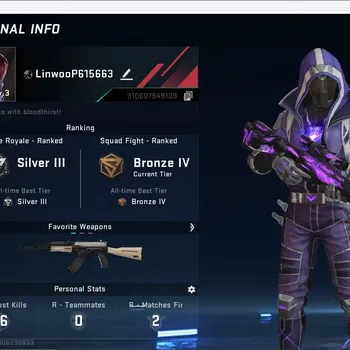 Blood Strike Accounts Rare Skin ASIA | Ultra Striker Kraken - Purple Lightning | 2 Legendary Gun | 1 Name-Changing Card